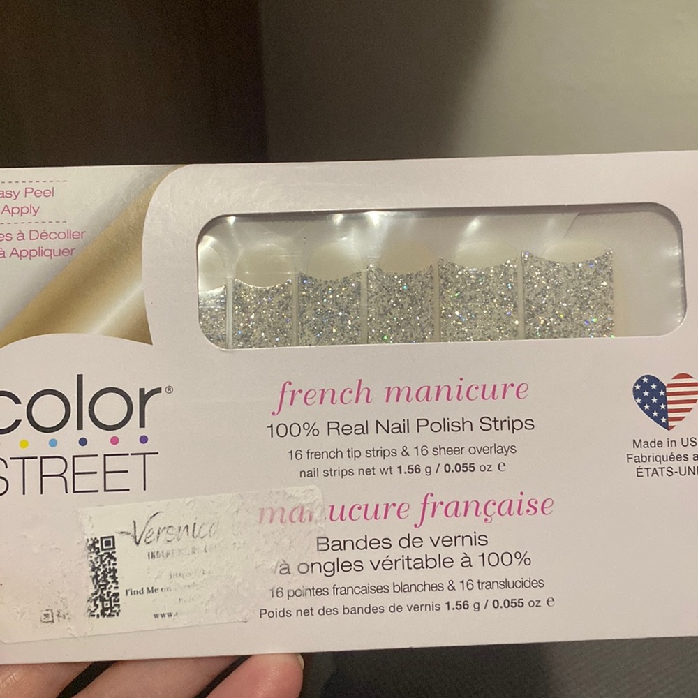 French manicure nail polish strips